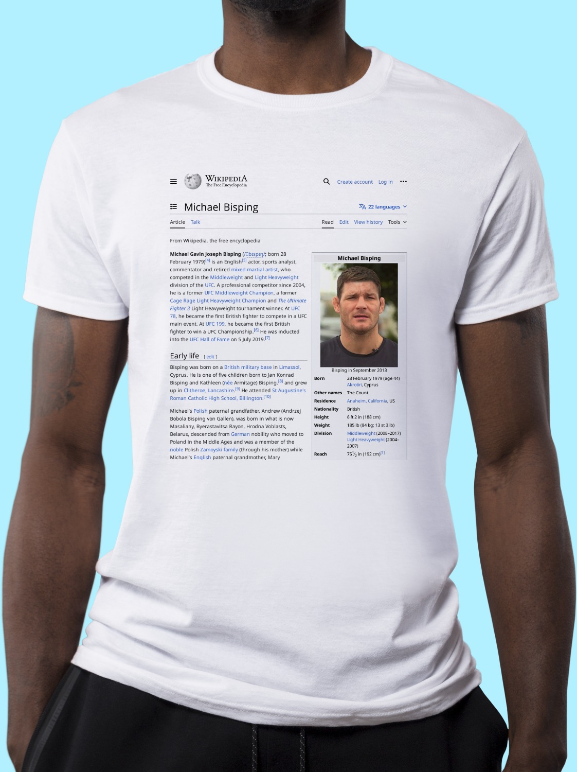 Michael_Bisping Wikipedia Shirt