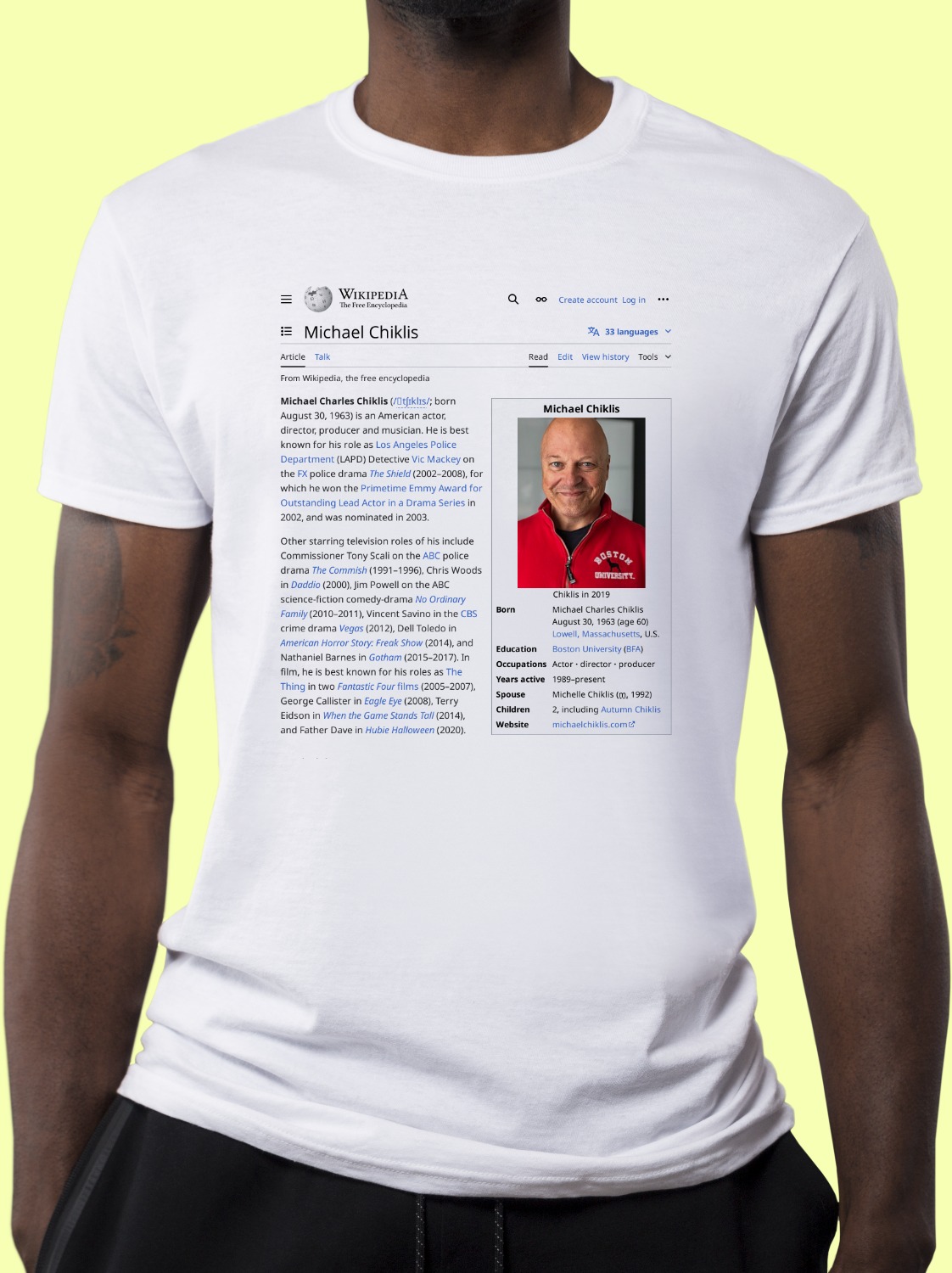 Michael_Chiklis Wikipedia Shirt