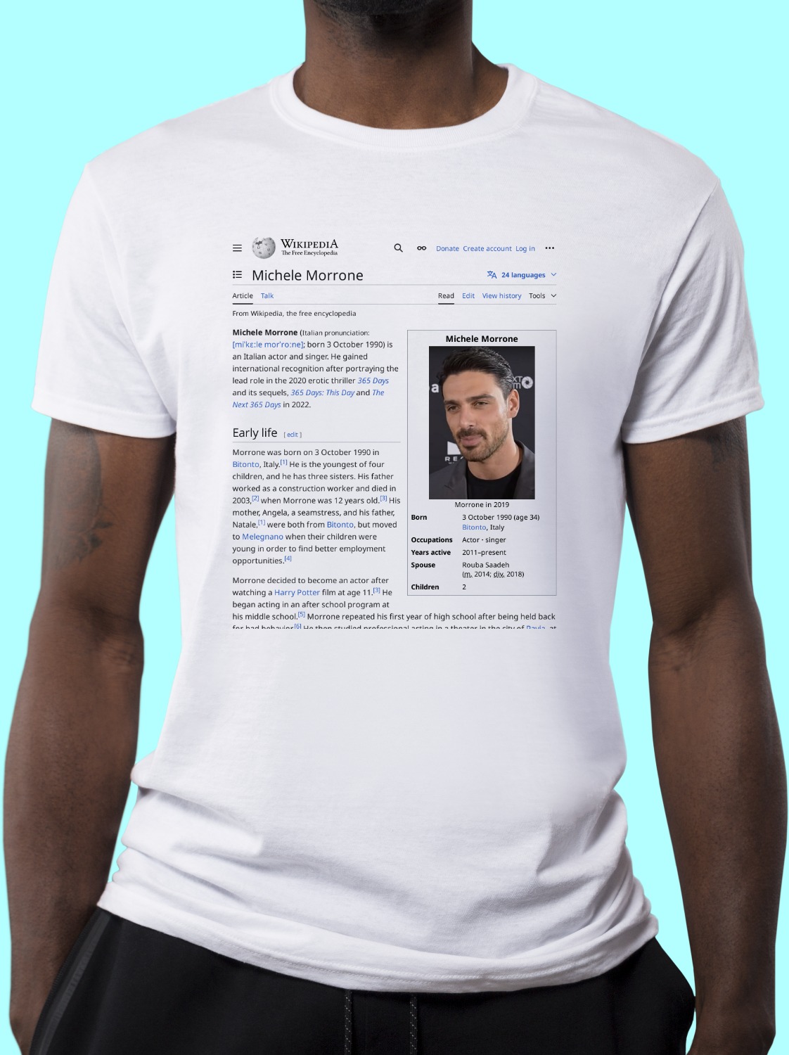 Michele_Morrone Wikipedia Shirt