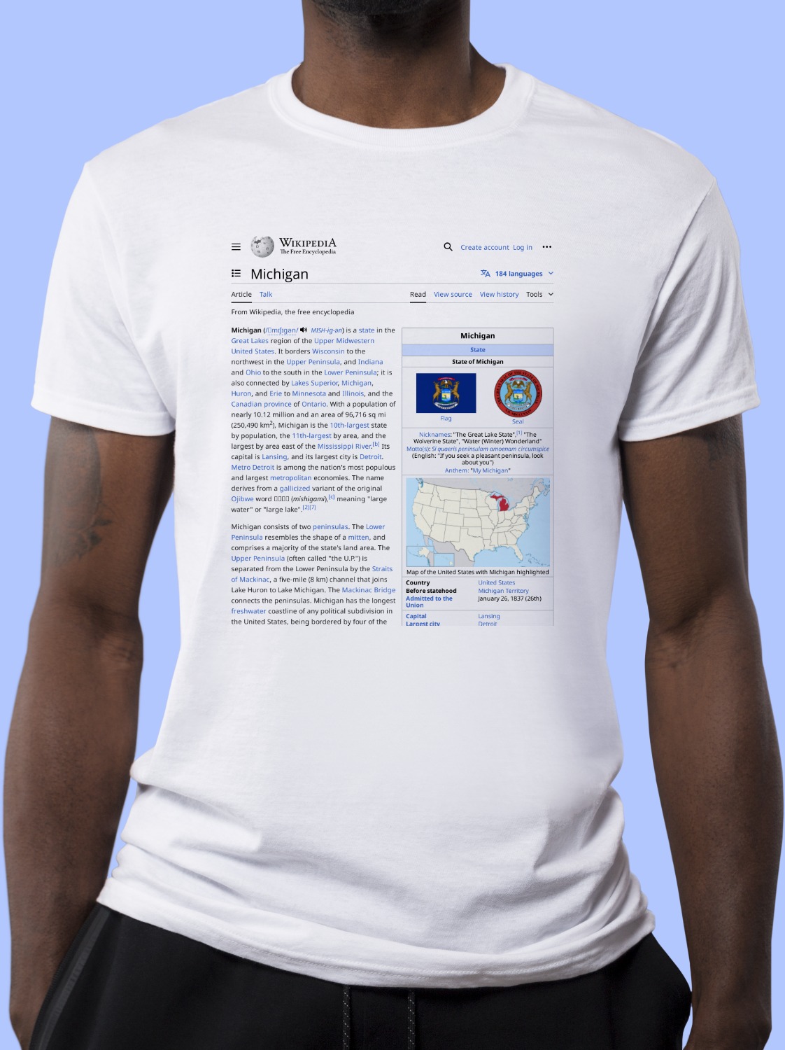 Michigan Wikipedia Shirt