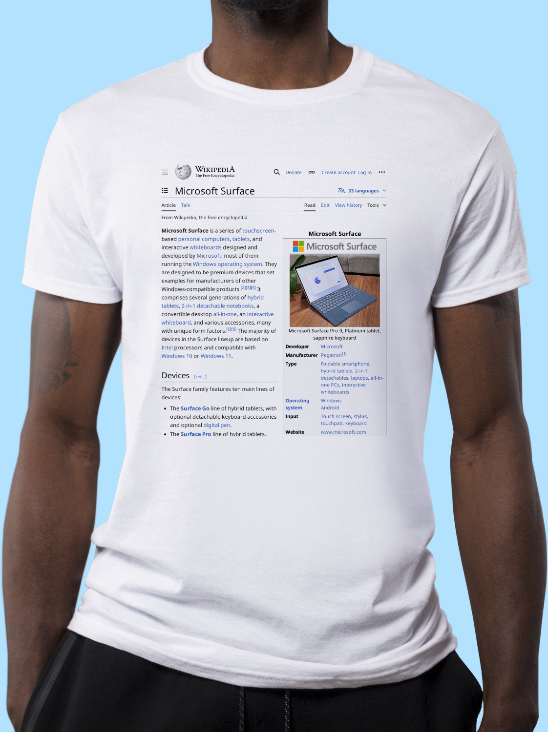 Microsoft_Surface Wikipedia Shirt