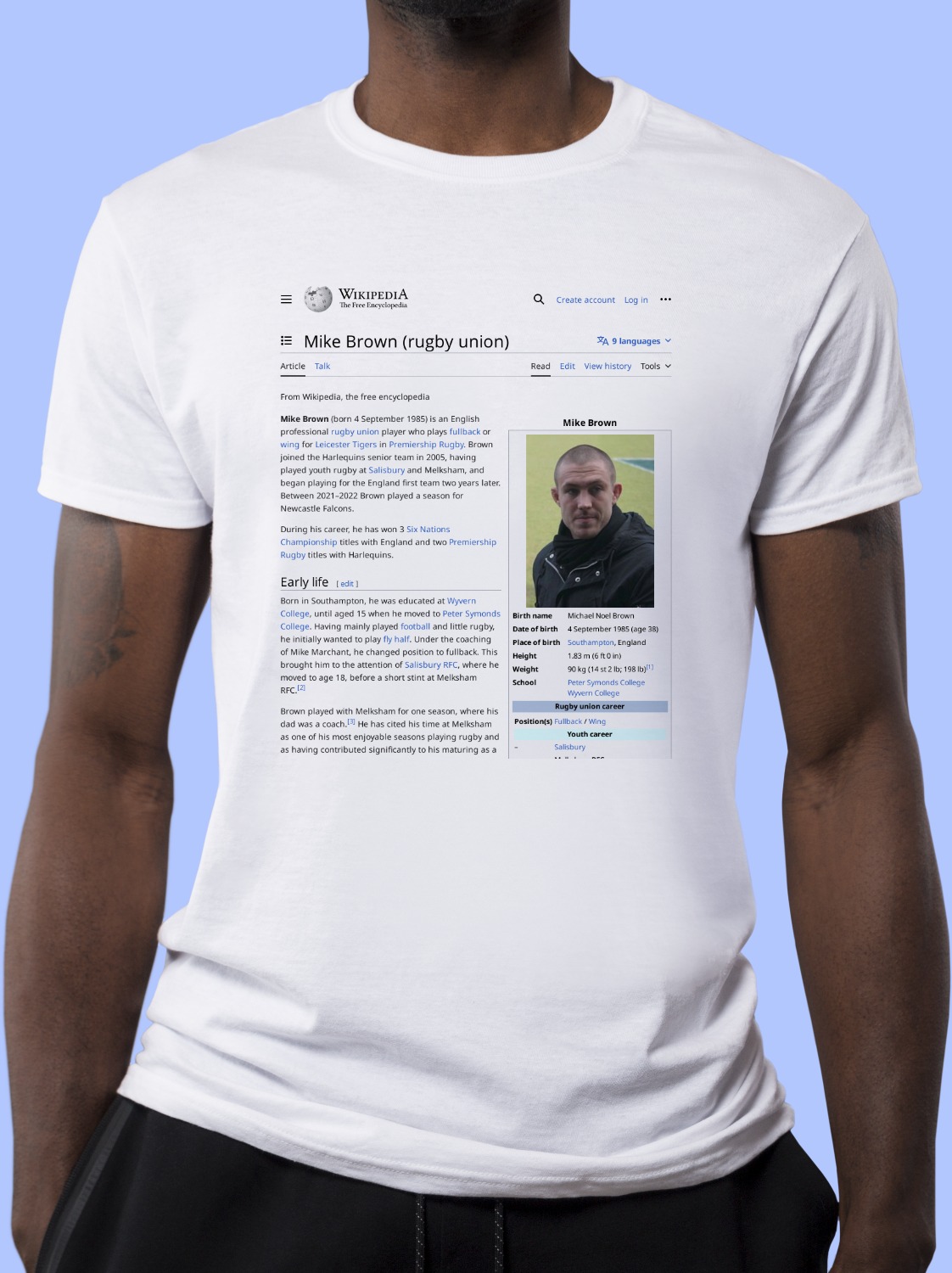 Mike_Brown_(rugby_union) Wikipedia Shirt