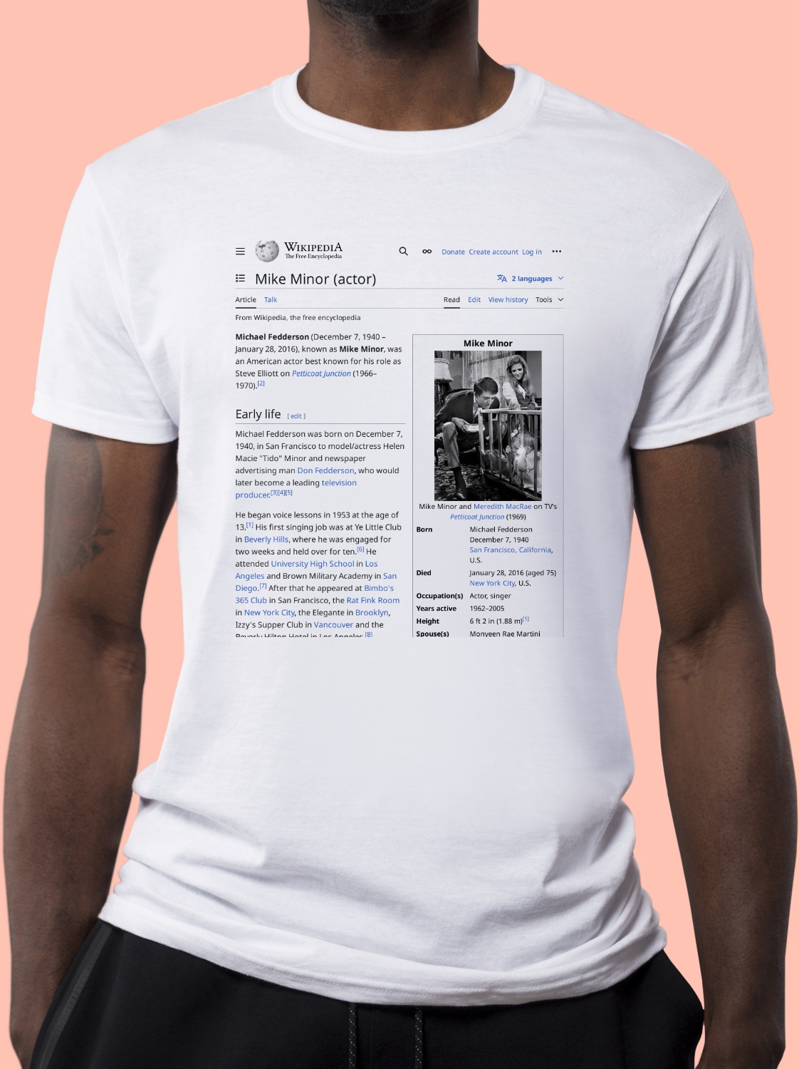 Mike_Minor_(actor) Wikipedia Shirt