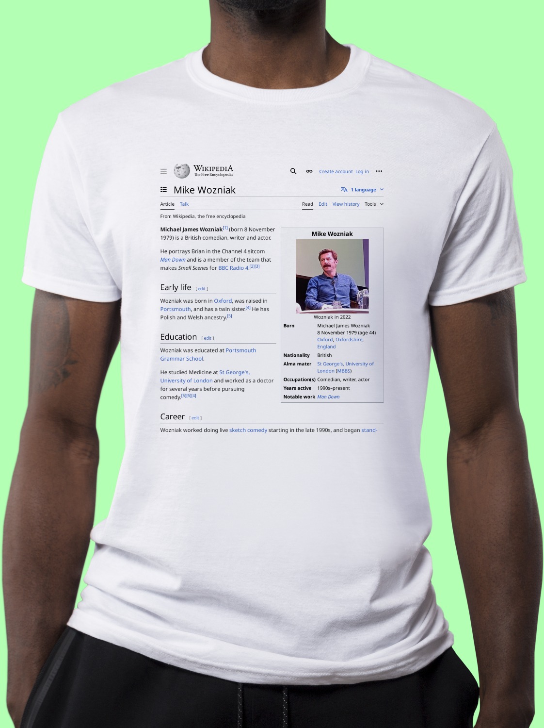 Mike_Wozniak Wikipedia Shirt