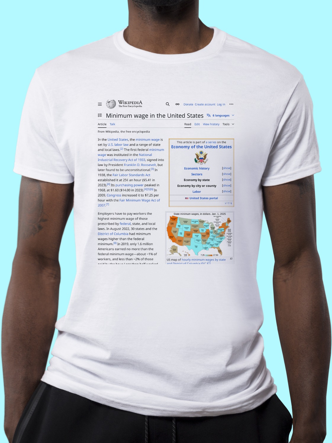 Minimum_wage_in_the_United_States Wikipedia Shirt