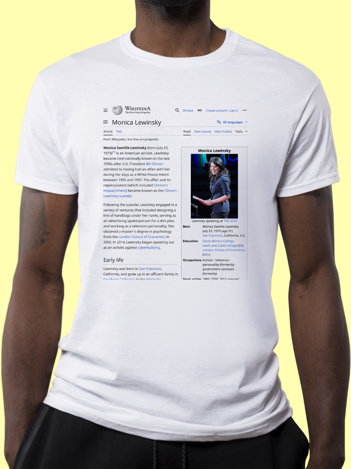 Monica_Lewinsky Wikipedia Shirt