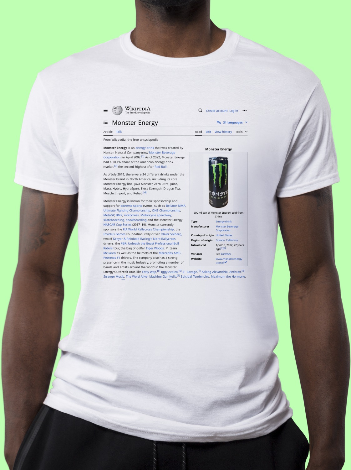 Monster_Energy Wikipedia Shirt