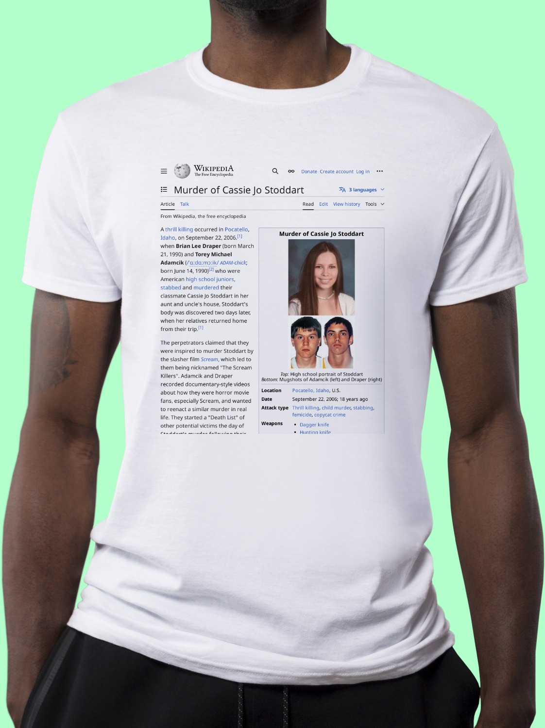 Murder_of_Cassie_Jo_Stoddart Wikipedia Shirt