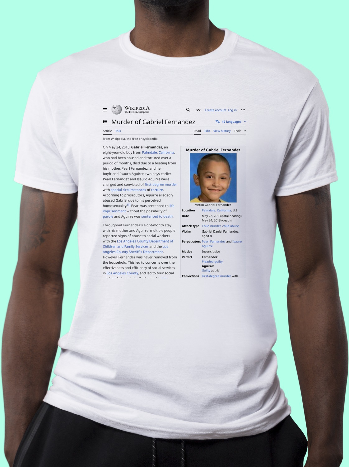 Murder_of_Gabriel_Fernandez Wikipedia Shirt