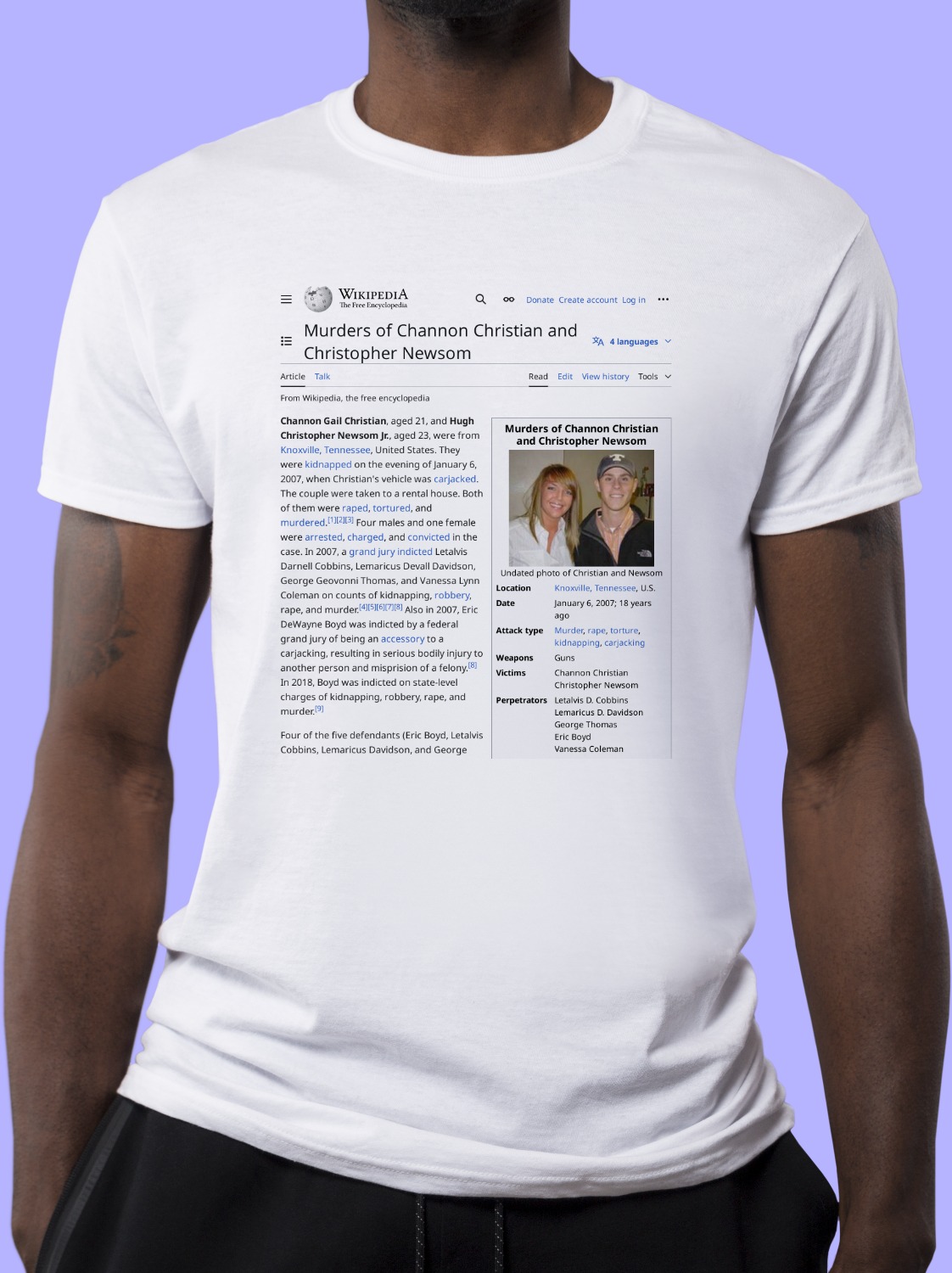Murders_of_Channon_Christian_and_Christopher_Newsom Wikipedia Shirt