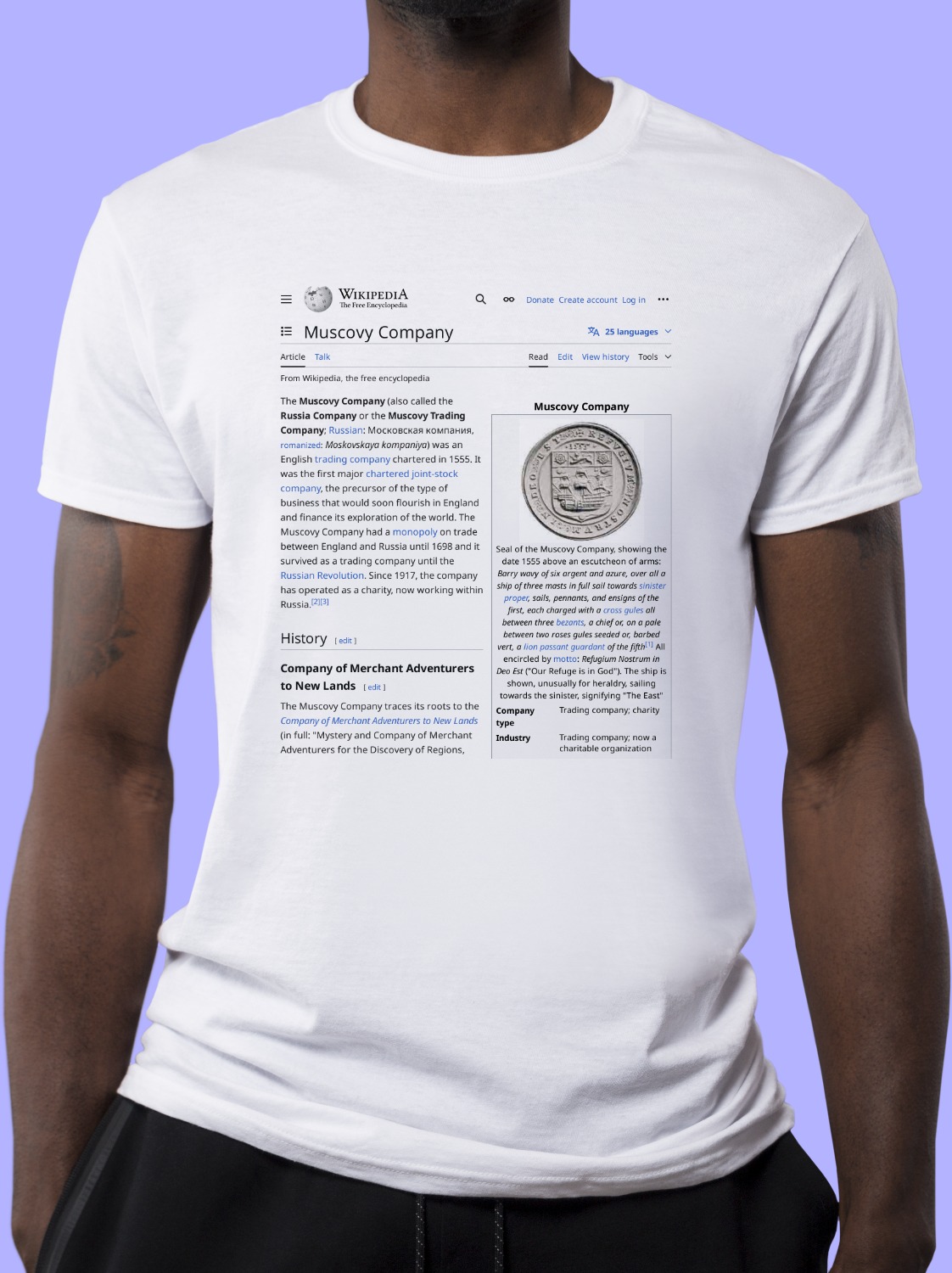 Muscovy_Company Wikipedia Shirt