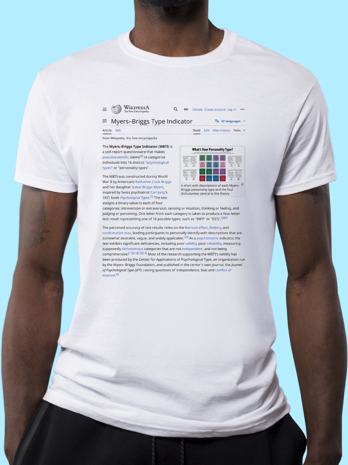 Myers–Briggs_Type_Indicator Wikipedia Shirt