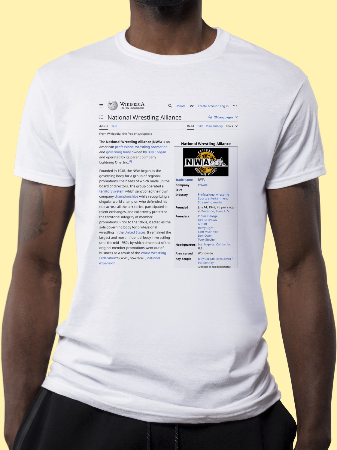 National_Wrestling_Alliance Wikipedia Shirt