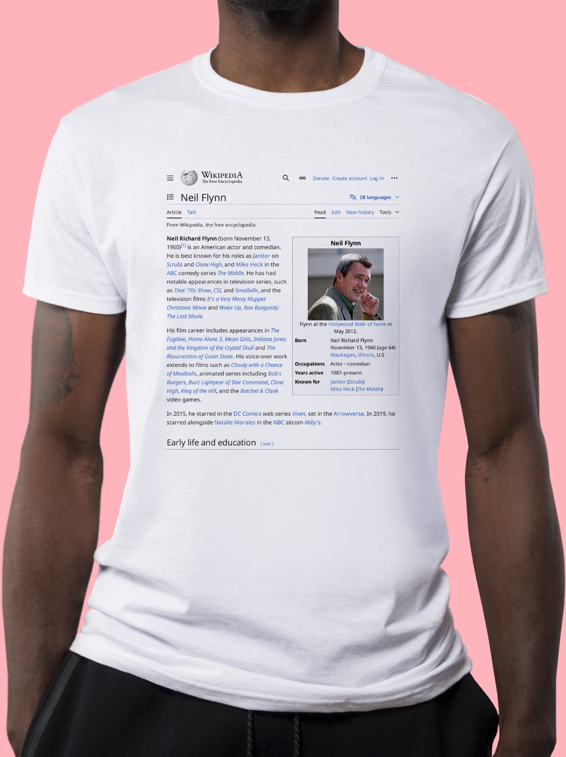 Neil_Flynn Wikipedia Shirt