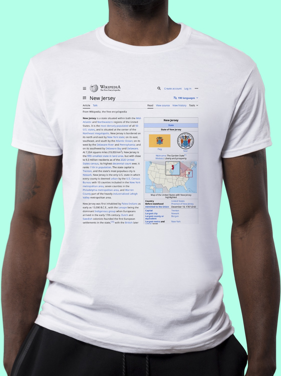 New_Jersey Wikipedia Shirt