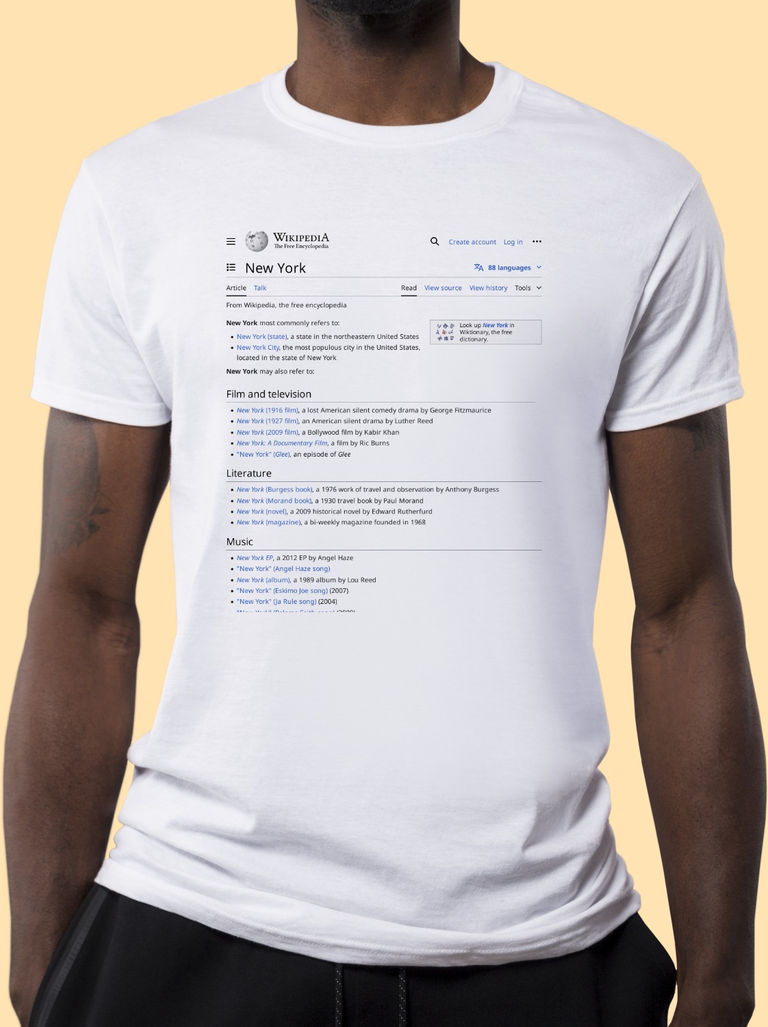 New_York Wikipedia Shirt