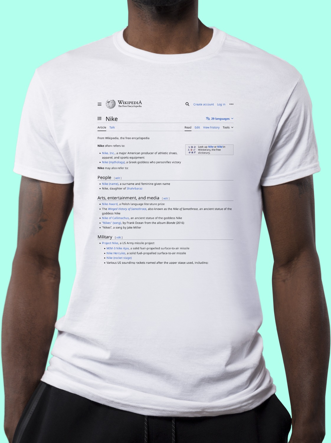 Nike Wikipedia T-Shirt