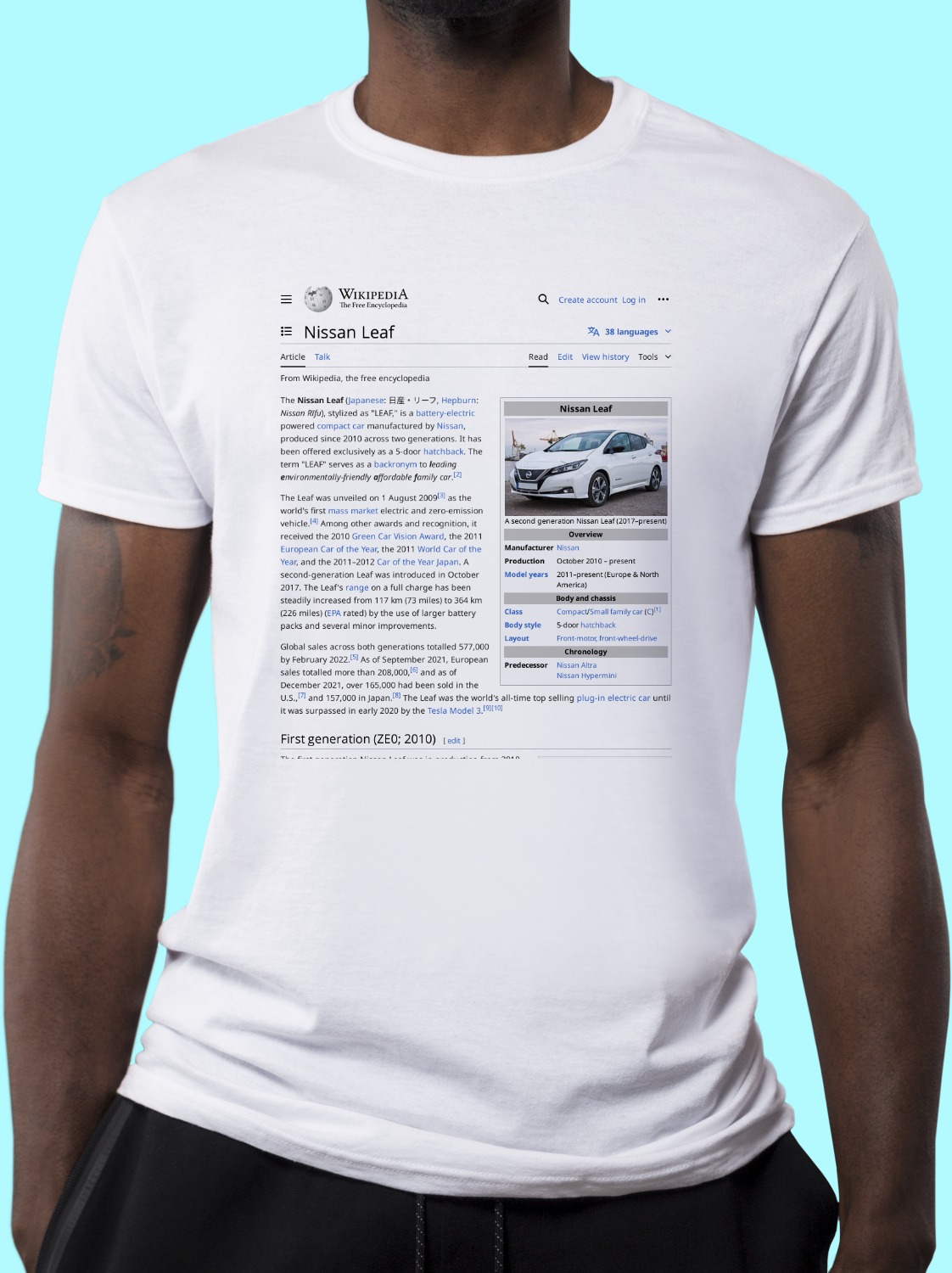 Nissan_Leaf Wikipedia Shirt