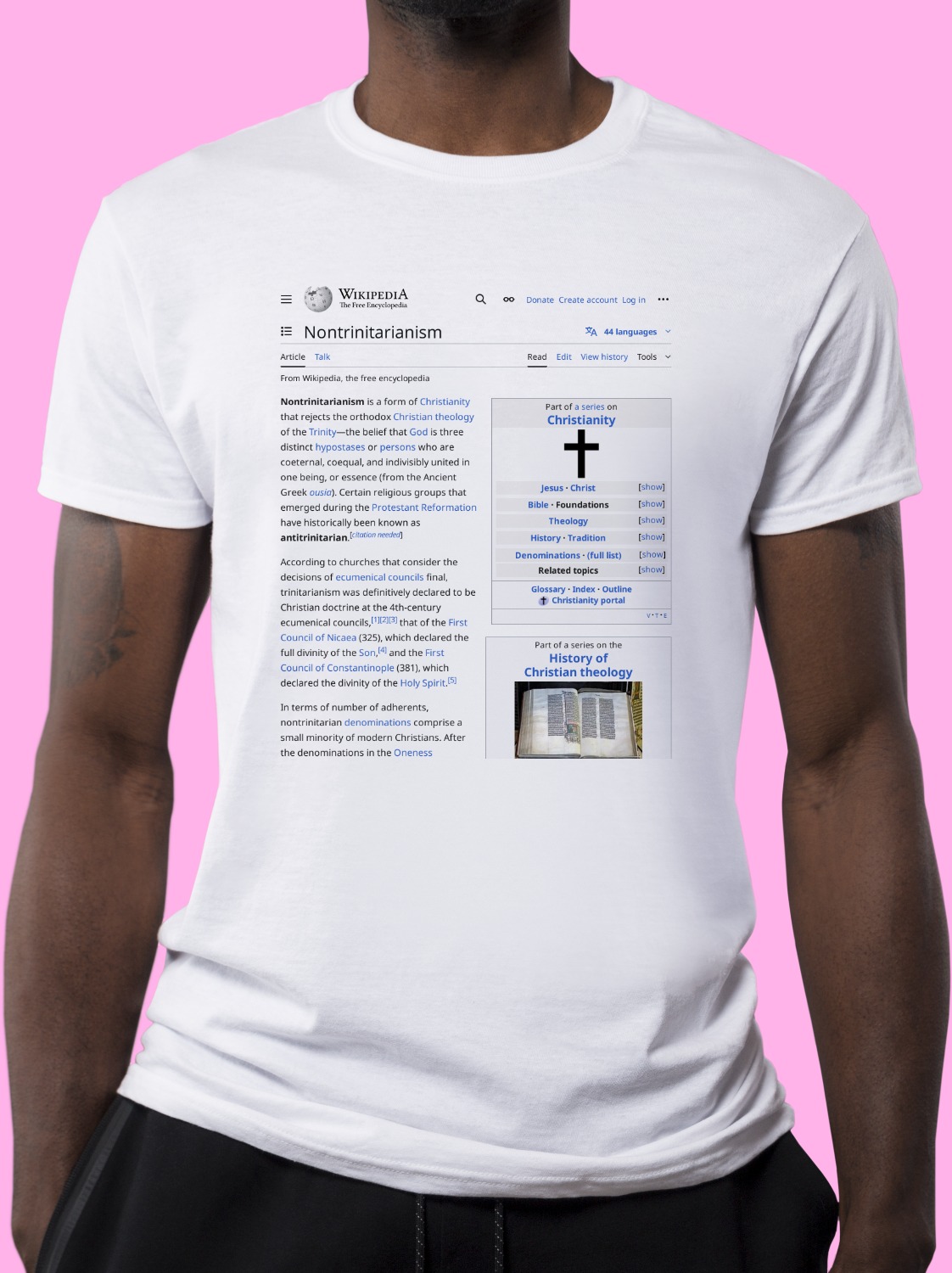 Nontrinitarianism Wikipedia Shirt