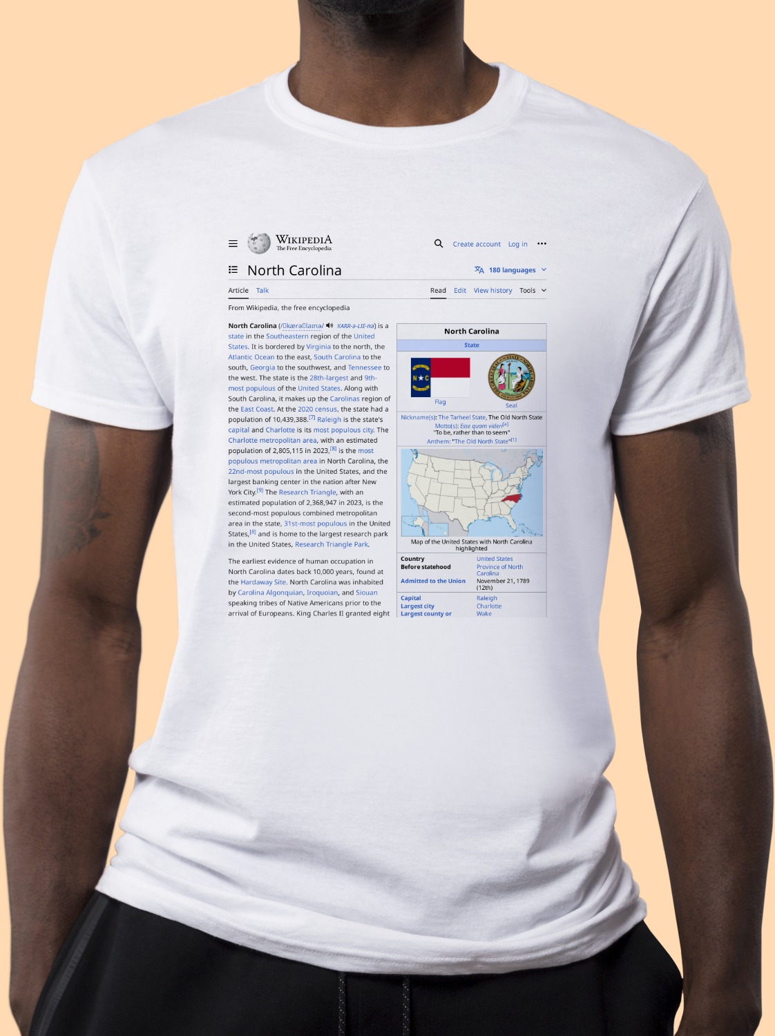 North_Carolina Wikipedia Shirt