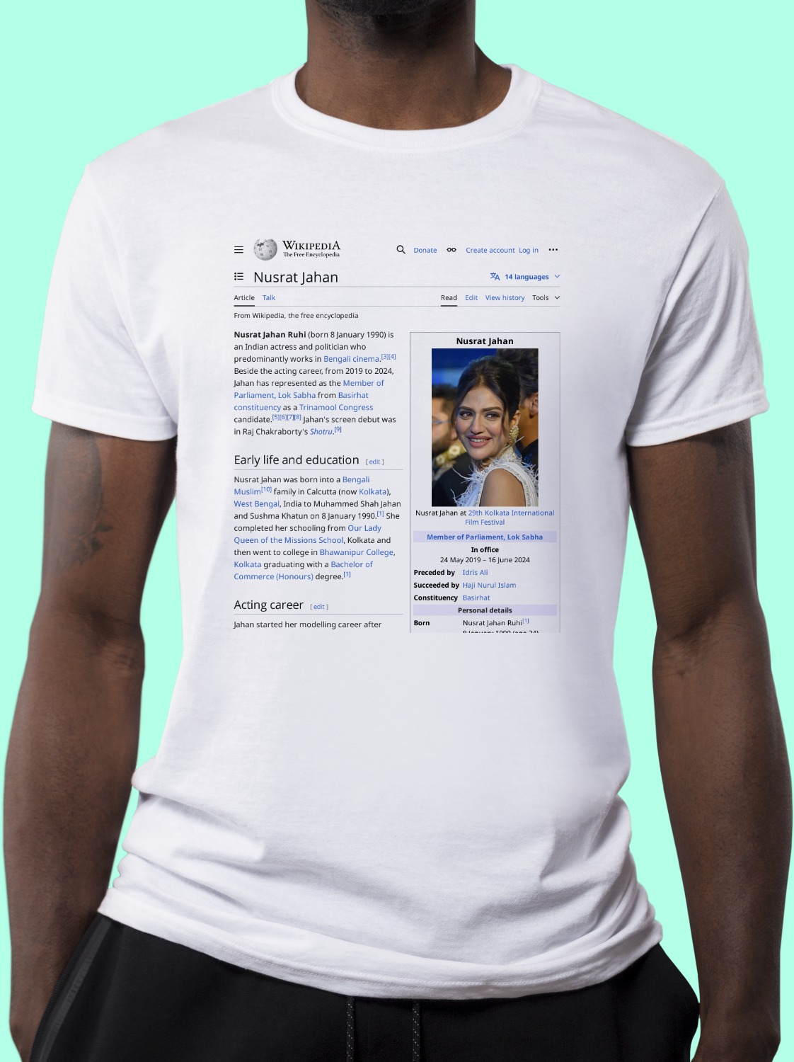 Nusrat_Jahan Wikipedia Shirt