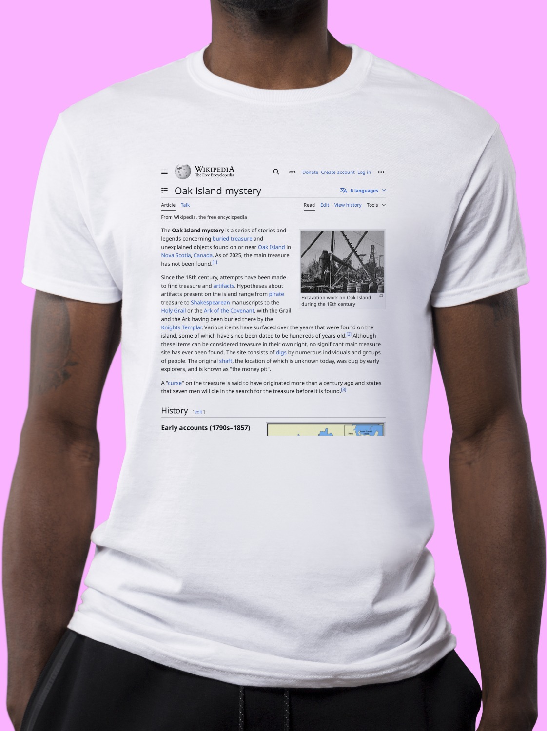Oak_Island_mystery Wikipedia Shirt