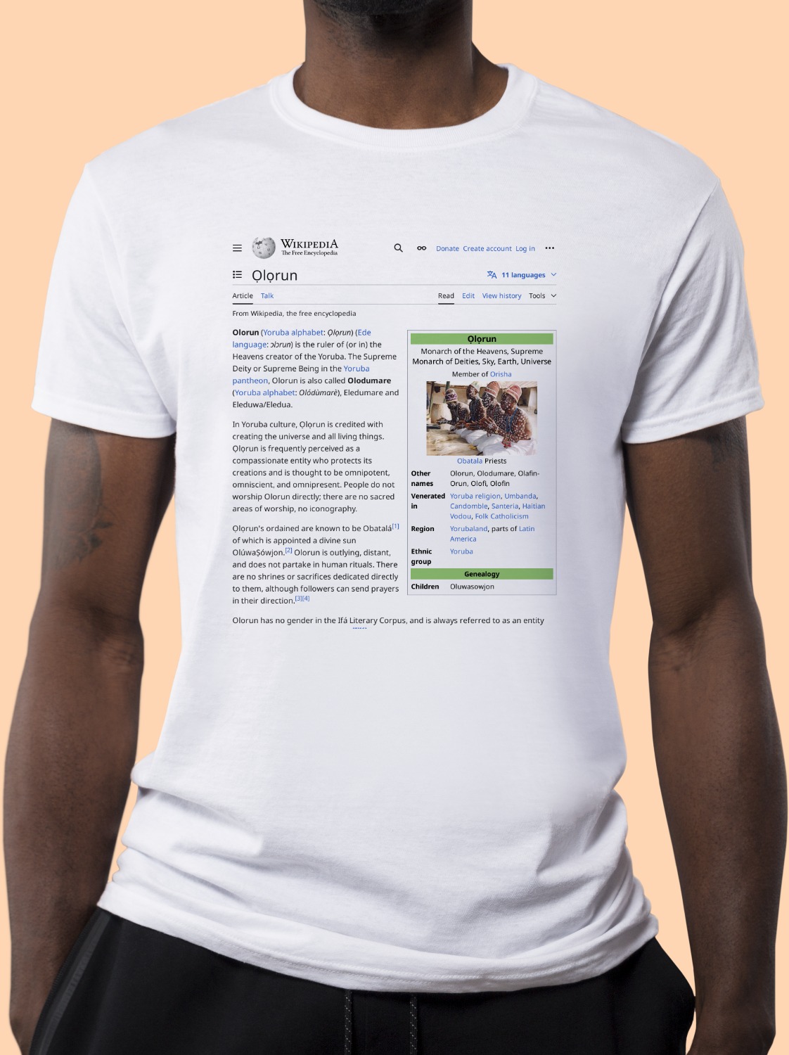 Olodumare Wikipedia Shirt
