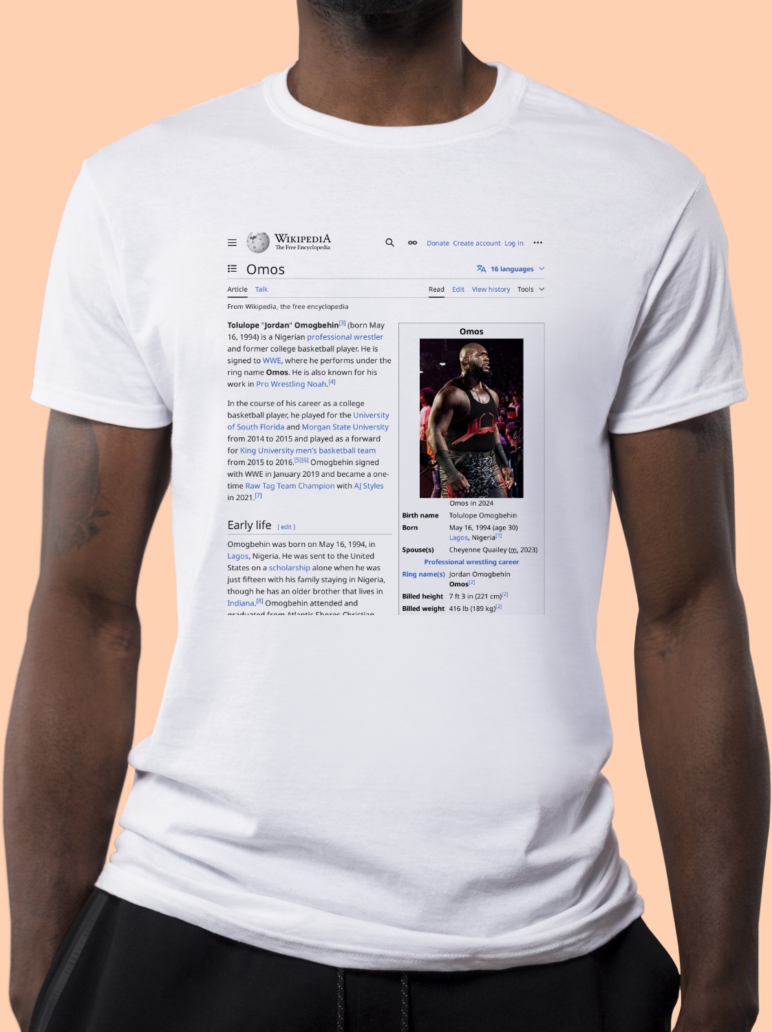 Omos Wikipedia Shirt