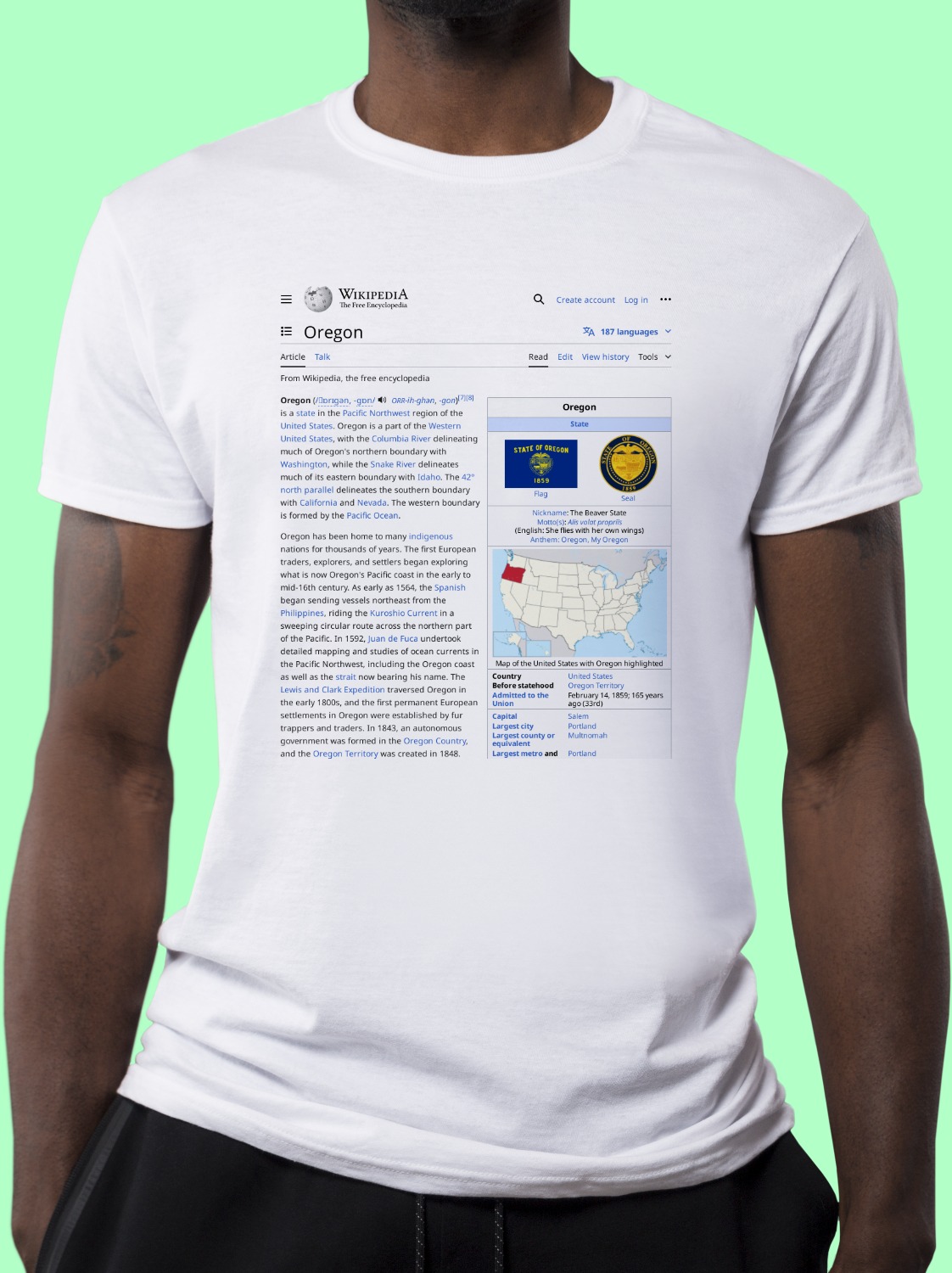 Oregon Wikipedia Shirt