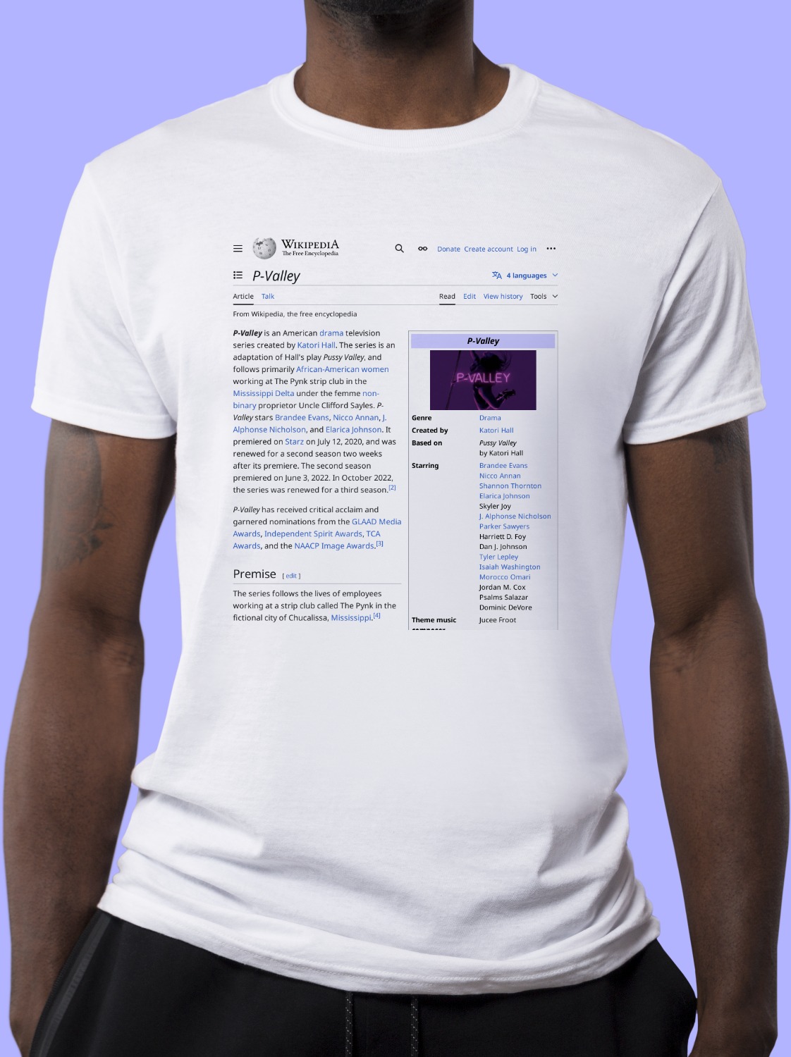 P-Valley Wikipedia Shirt