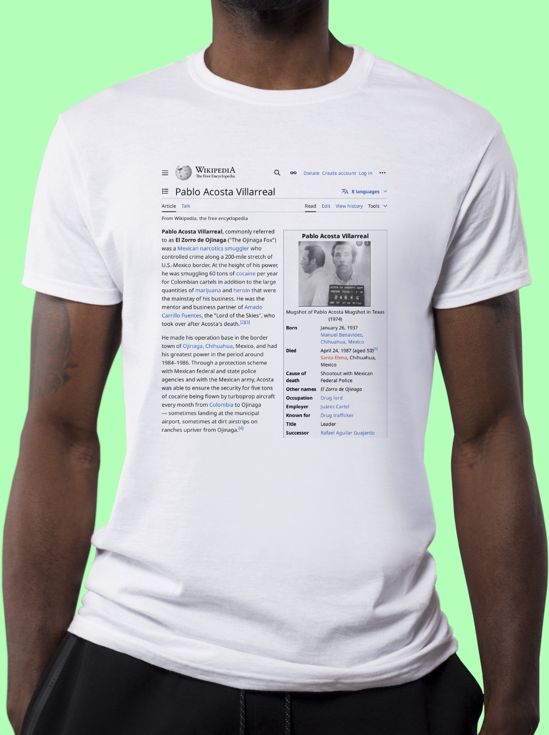 Pablo_Acosta_Villarreal Wikipedia Shirt