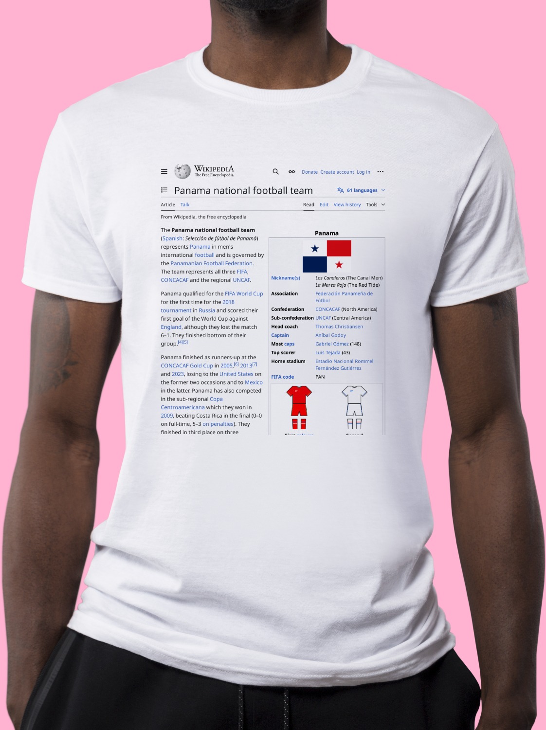 Panama_national_football_team Wikipedia Shirt