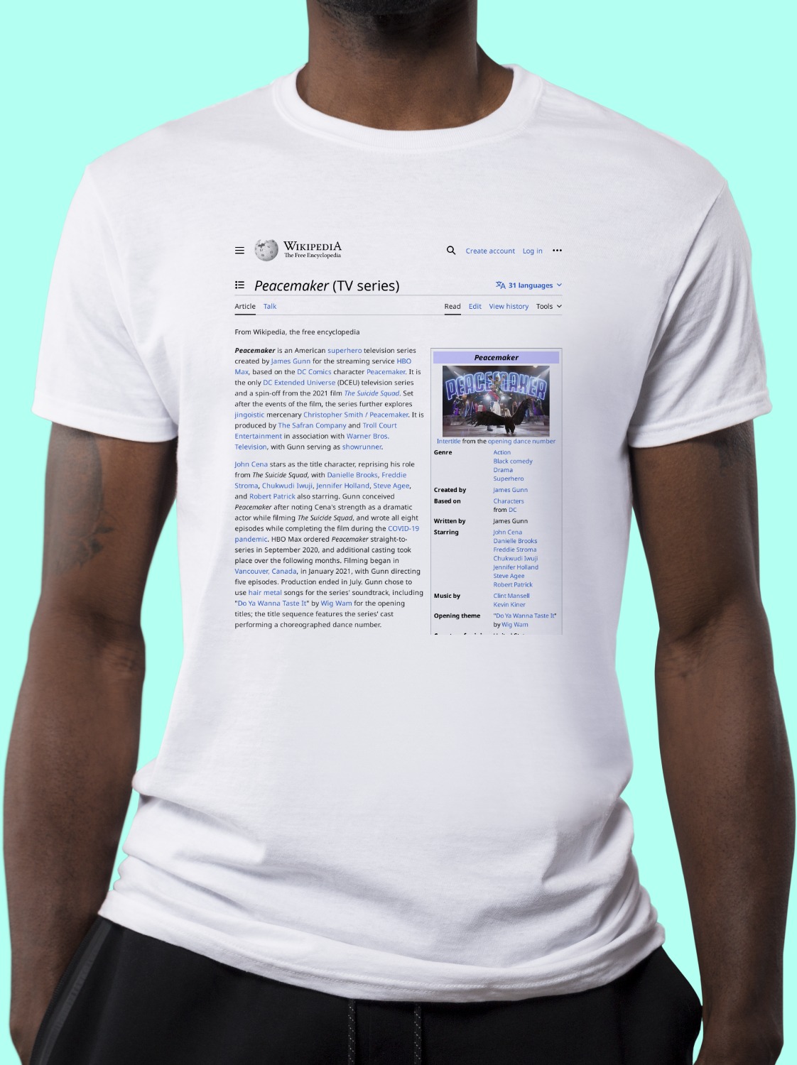 Peacemaker (TV Series) Wikipedia T-Shirt