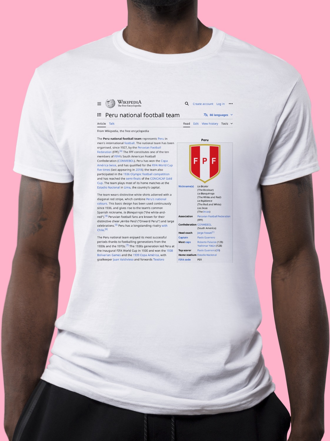 Peru_national_football_team Wikipedia Shirt