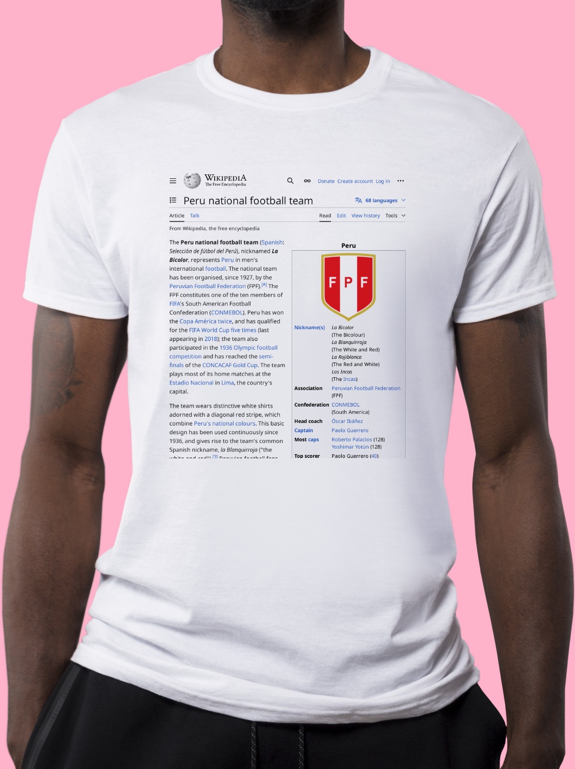 Peru_national_football_team Wikipedia Shirt