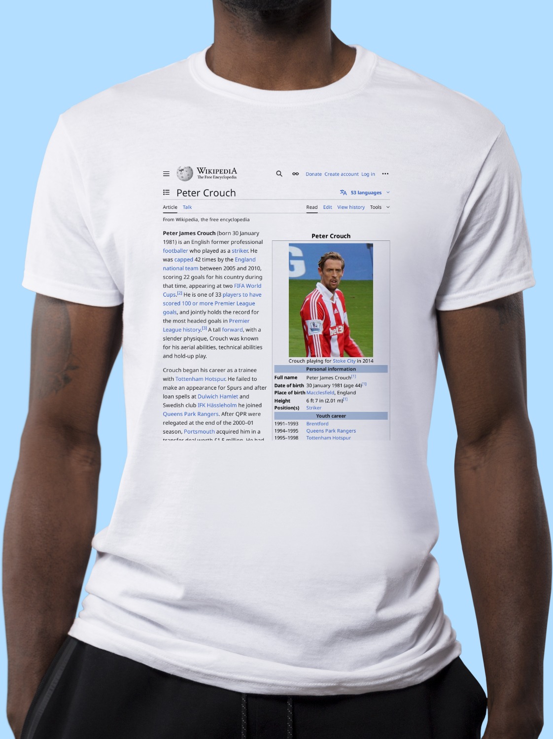 Peter_Crouch Wikipedia Shirt