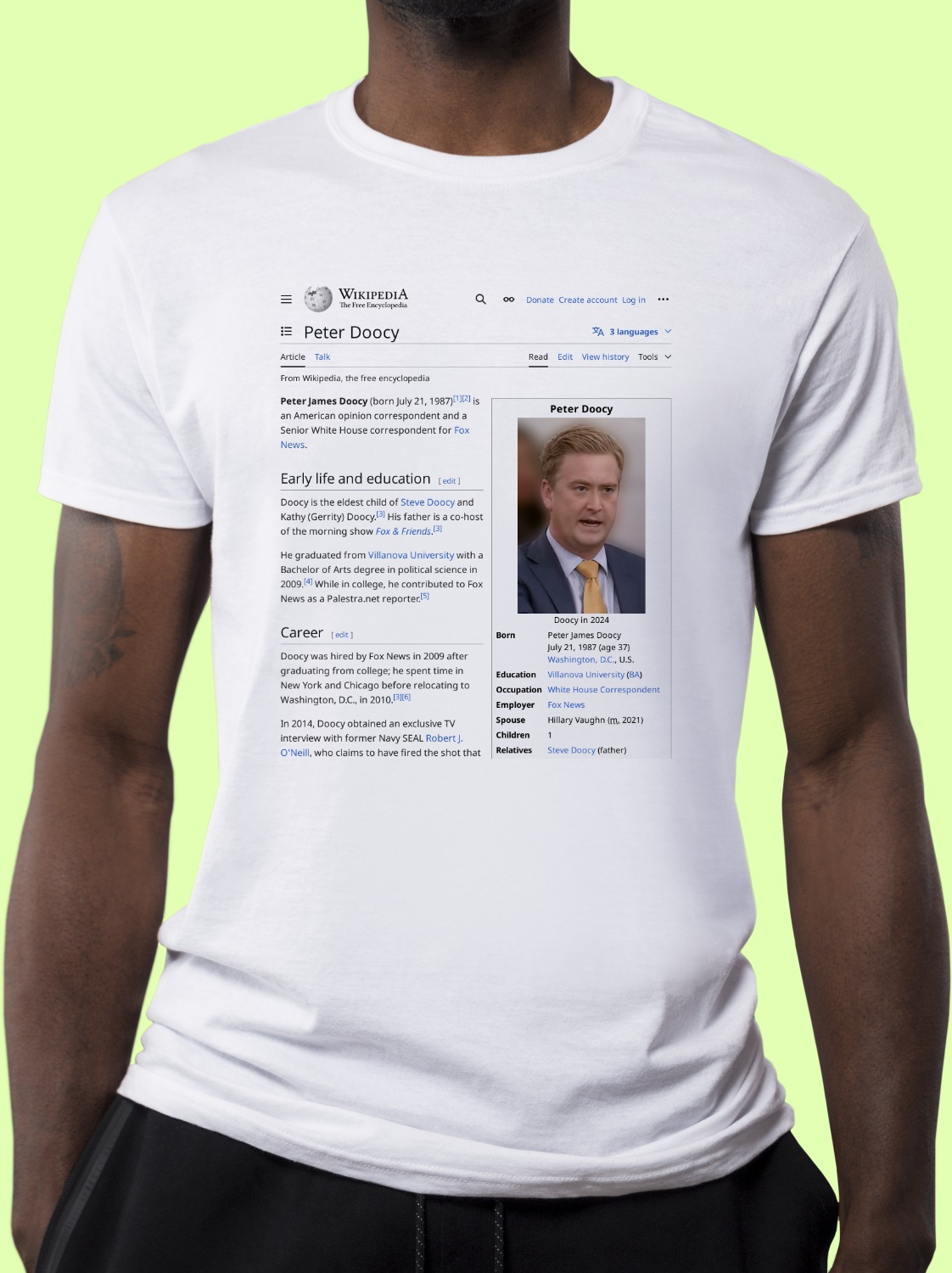 Peter_Doocy Wikipedia Shirt