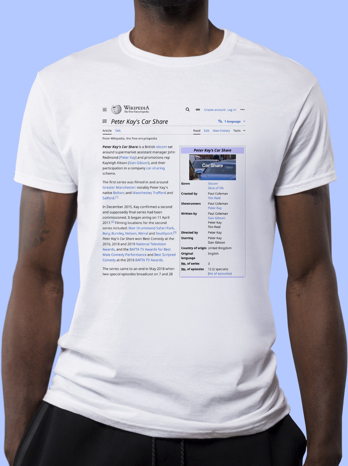 Peter_Kay's_Car_Share Wikipedia Shirt