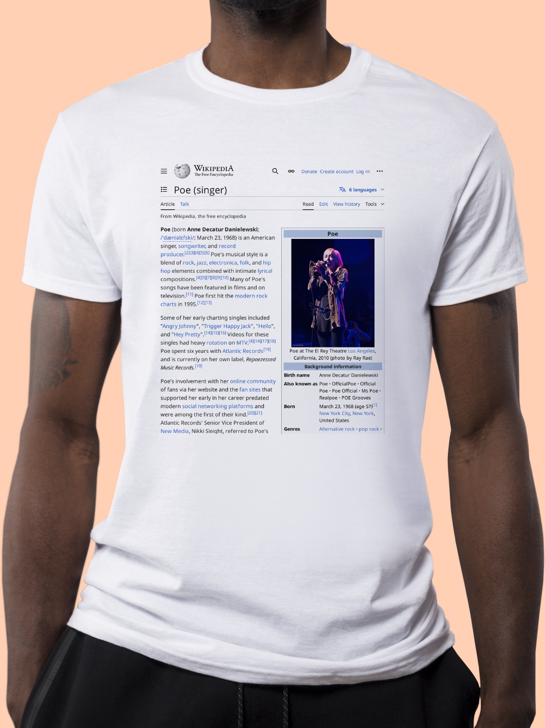 Poe_(singer) Wikipedia Shirt