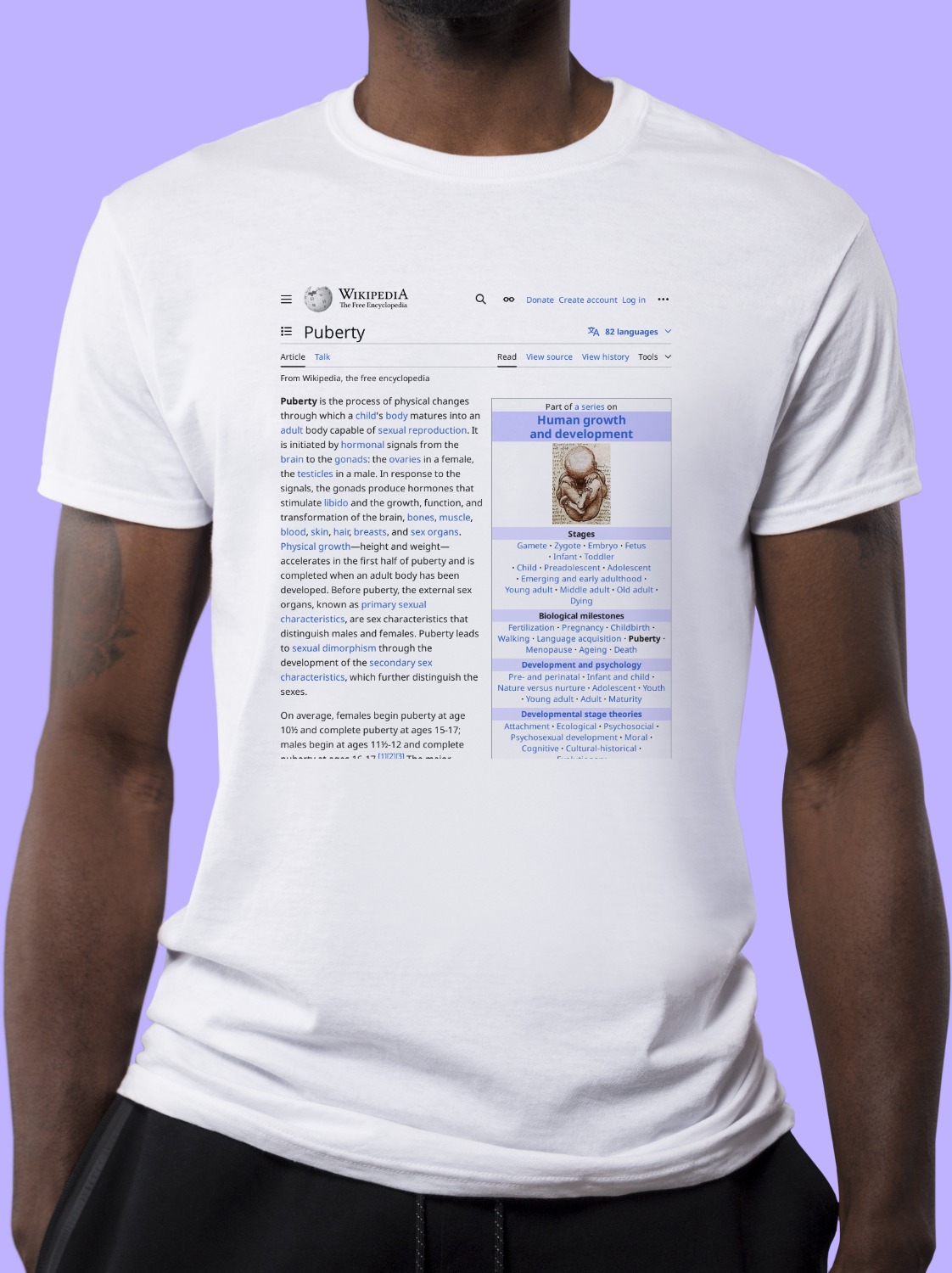 Puberty Wikipedia Shirt