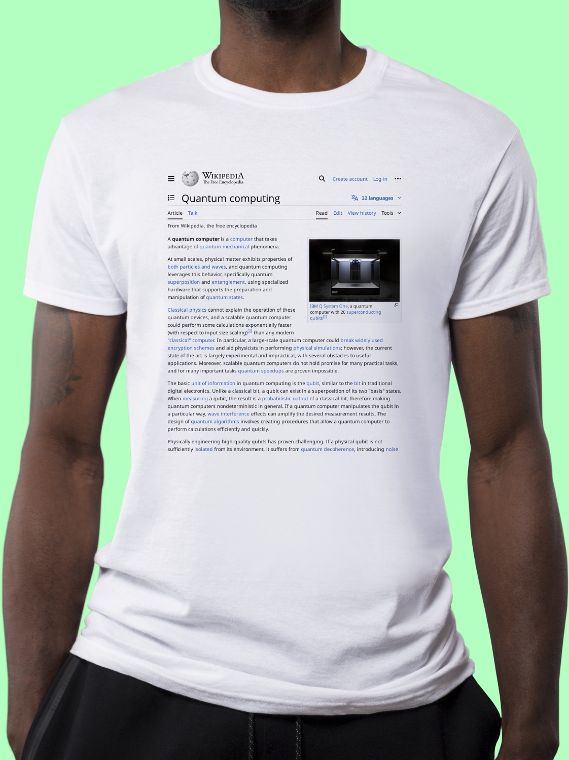 Quantum_computing Wikipedia Shirt