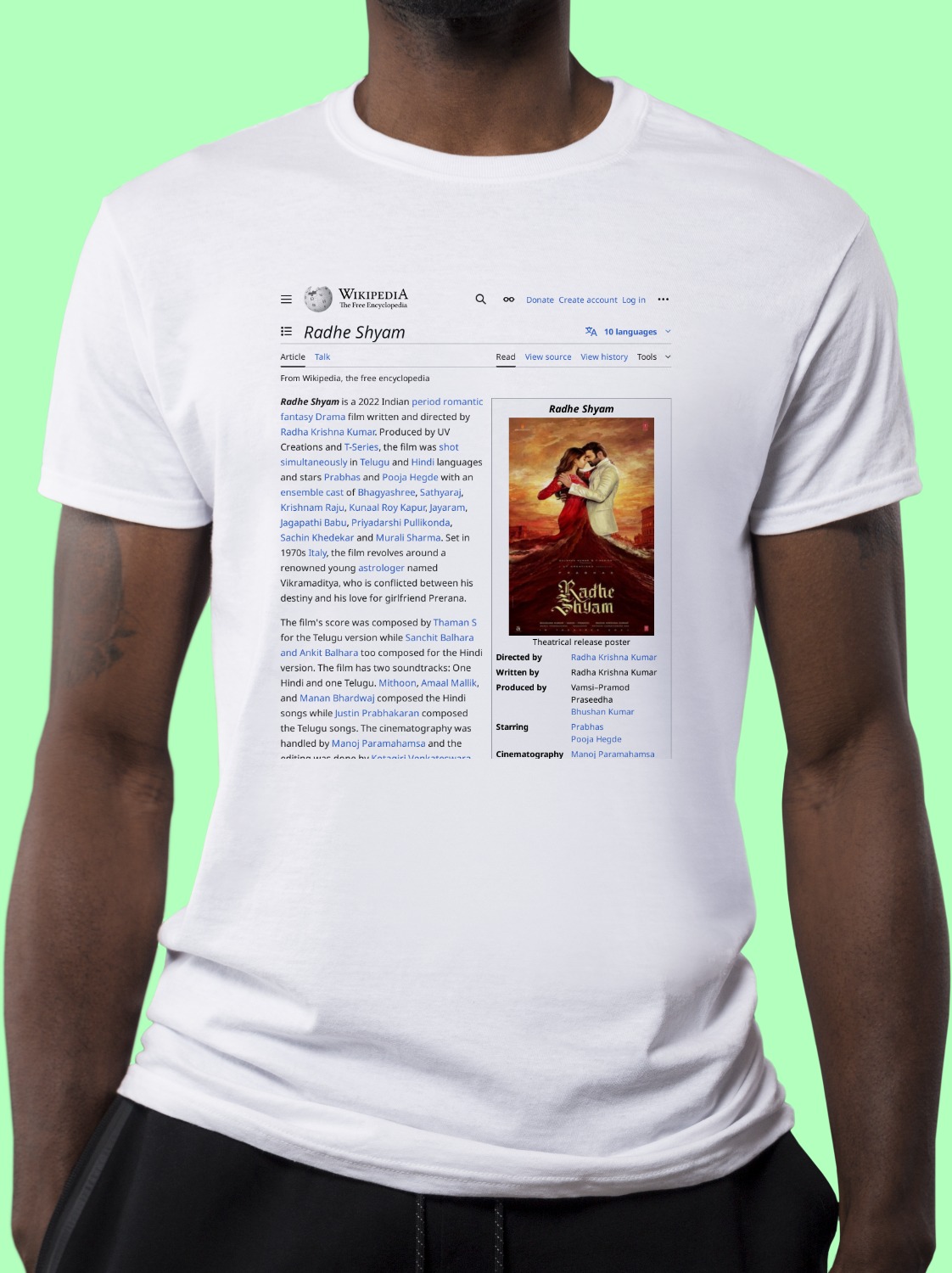 Radhe_Shyam Wikipedia Shirt