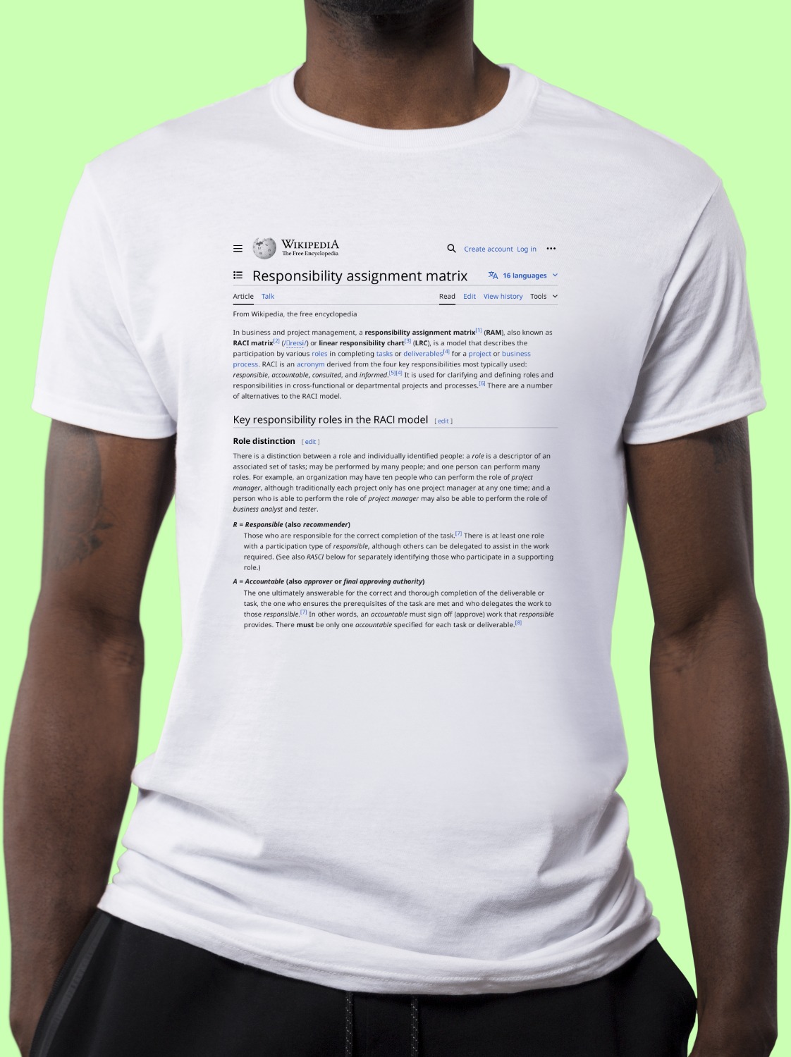 Responsibility_assignment_matrix Wikipedia Shirt