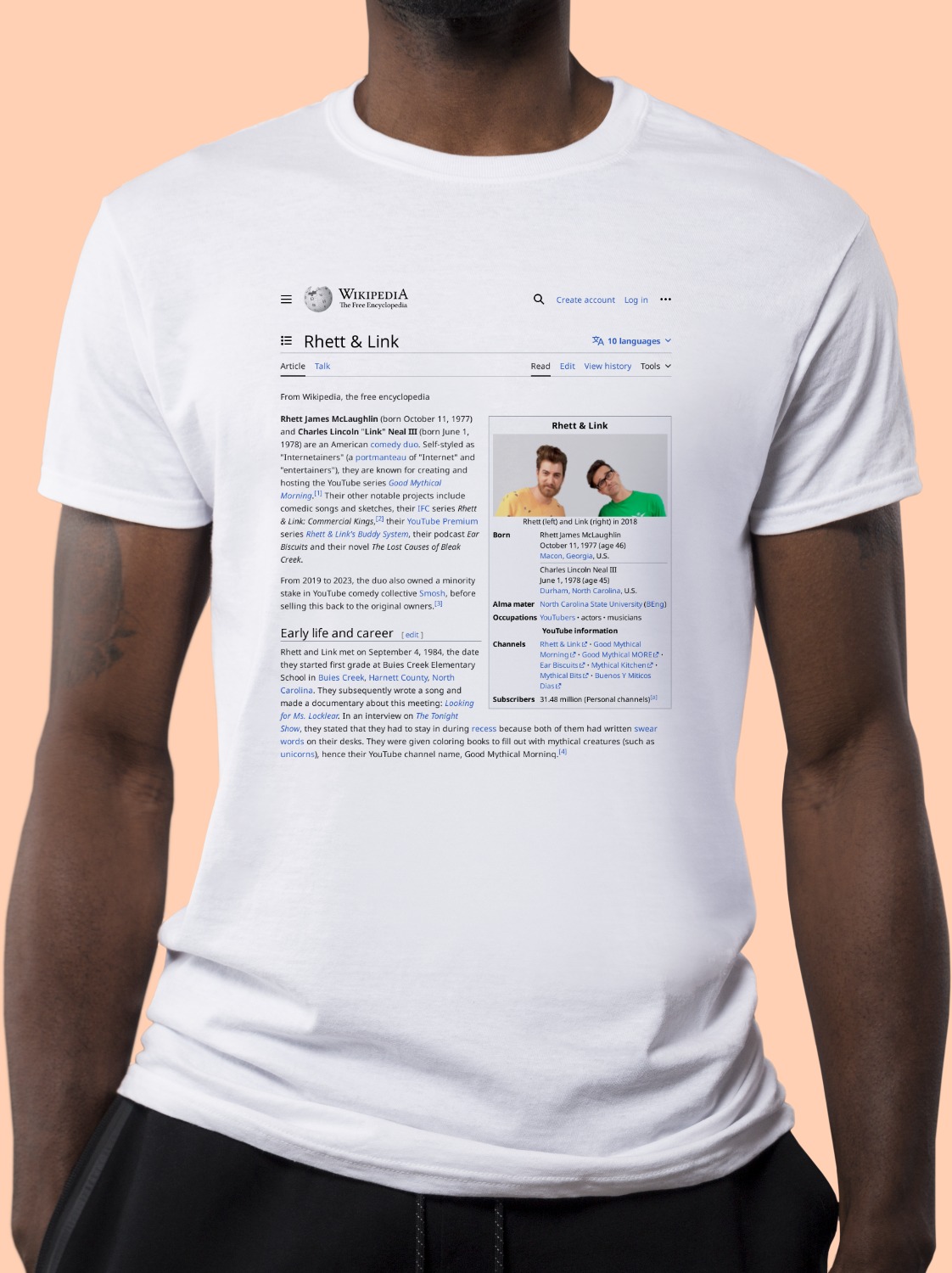 Rhett_&_Link Wikipedia Shirt