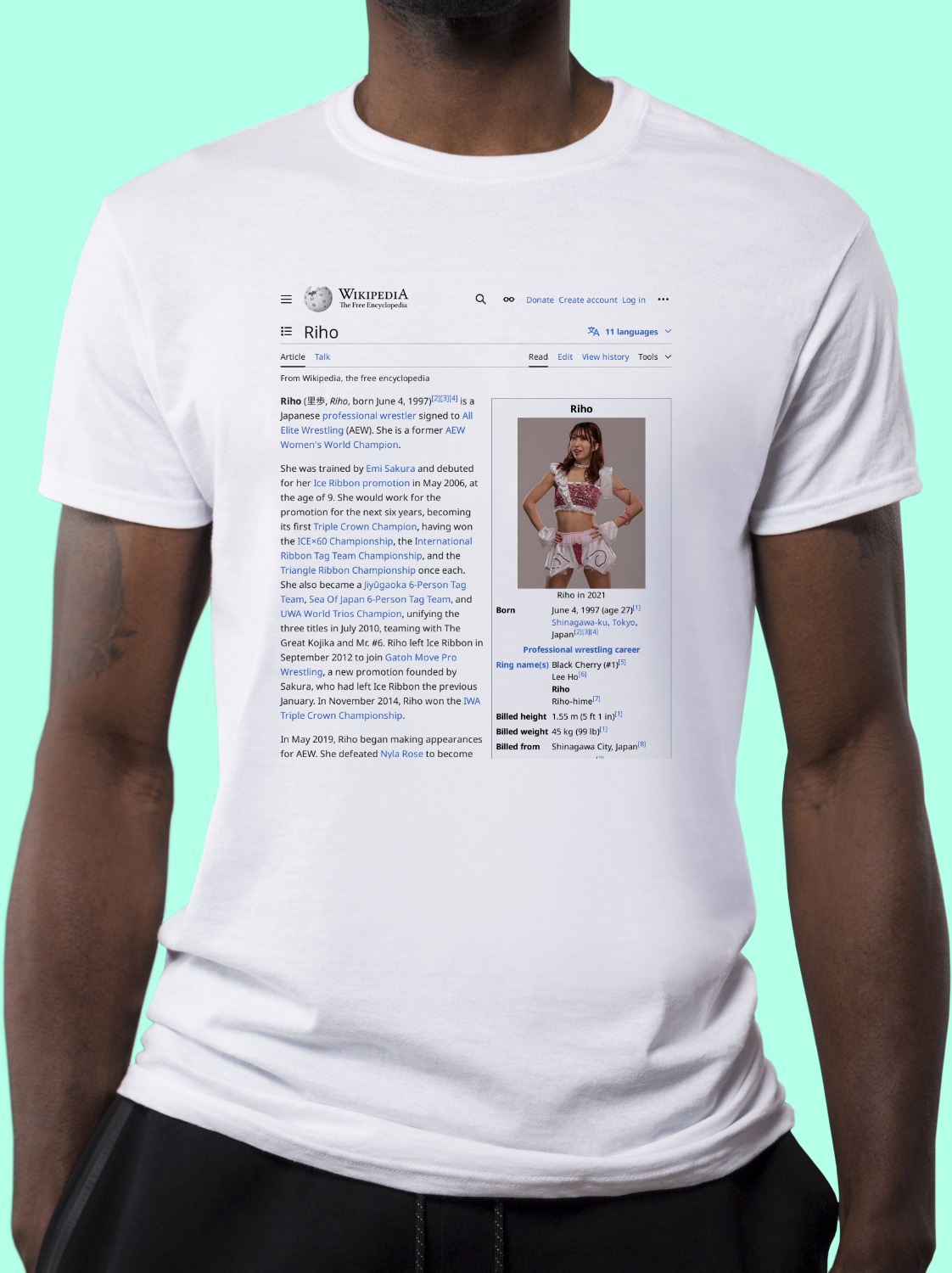 Riho Wikipedia Shirt