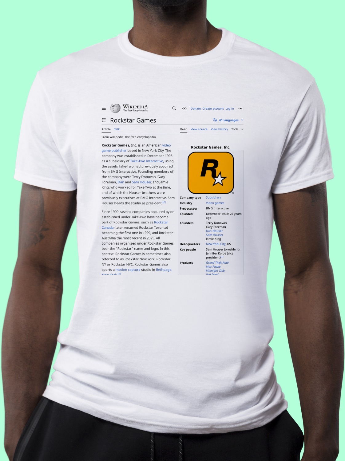 Rockstar_Games Wikipedia Shirt