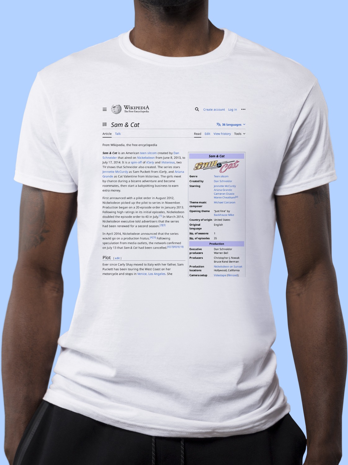 Sam_&_Cat Wikipedia Shirt