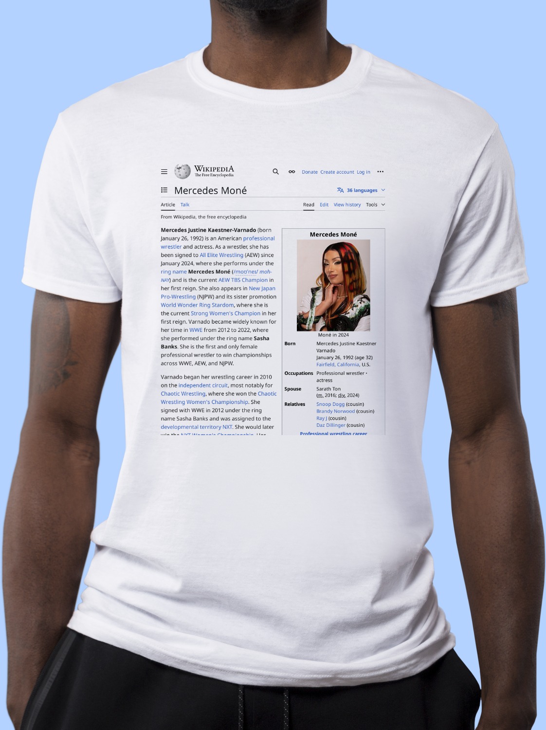 Sasha_Banks Wikipedia Shirt