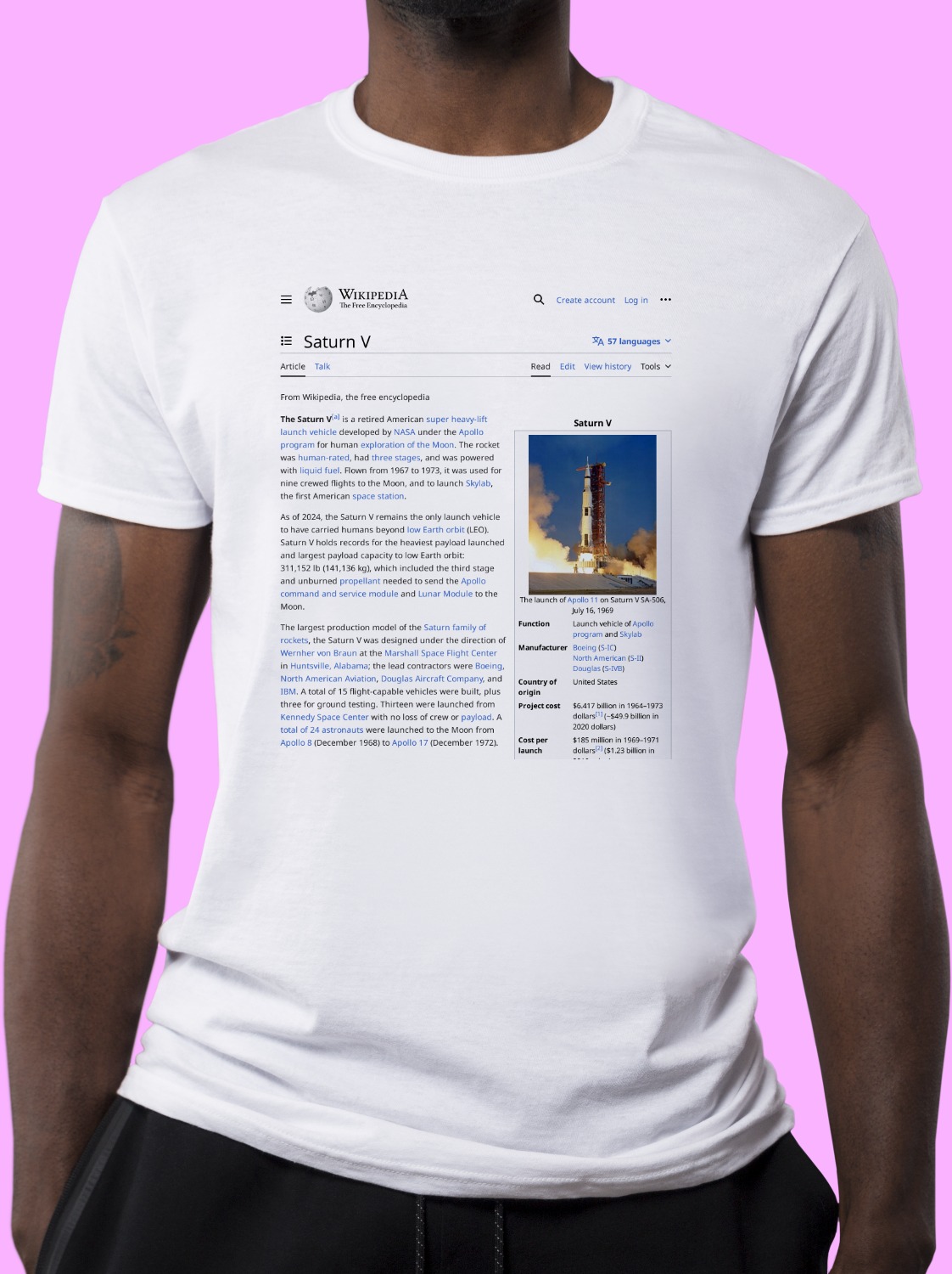 Saturn_V Wikipedia Shirt