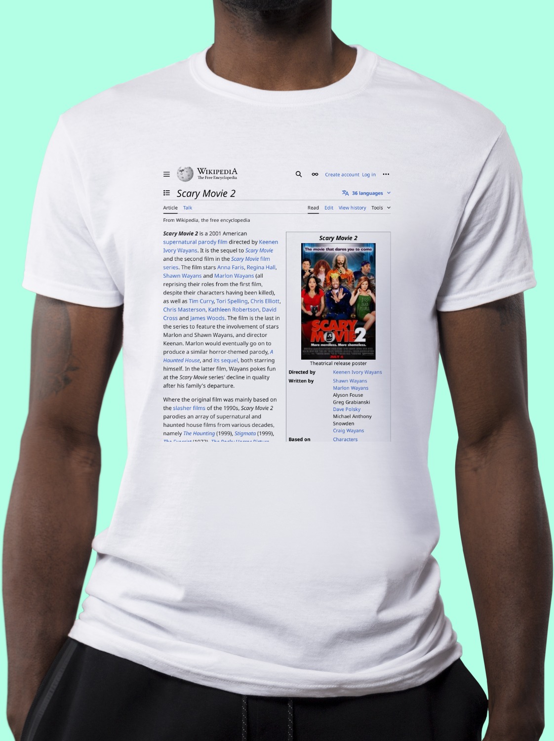 Scary_Movie_2 Wikipedia Shirt